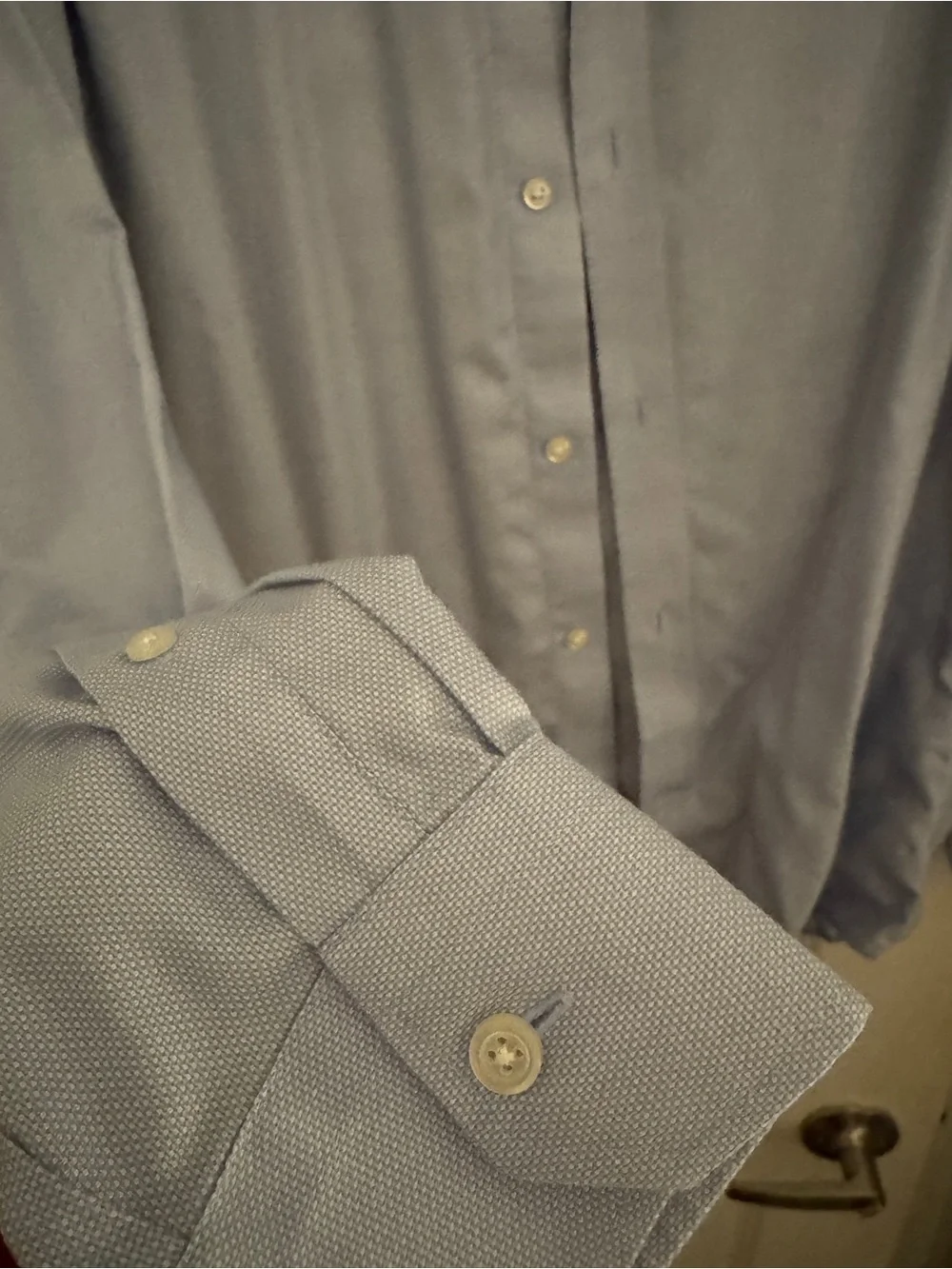 Banana Republic Men's Light Blue Button-Up Dress Shirt